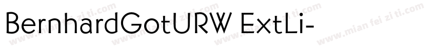 BernhardGotURW ExtLi字体转换